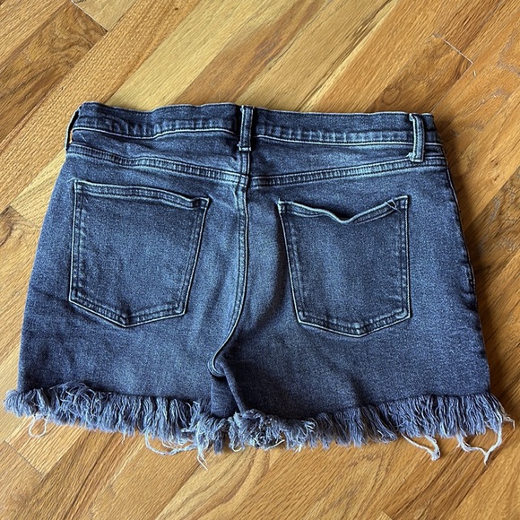 Gap 1969 sz 12/31, 3” inseam, button fly Jean short. Washed black/dark gray. - Picture 3 of 5